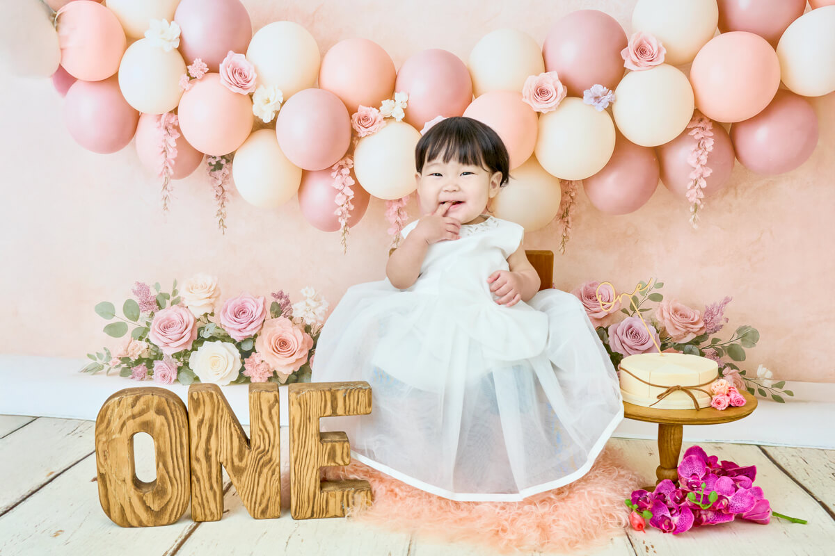 1歳誕生日記念写真