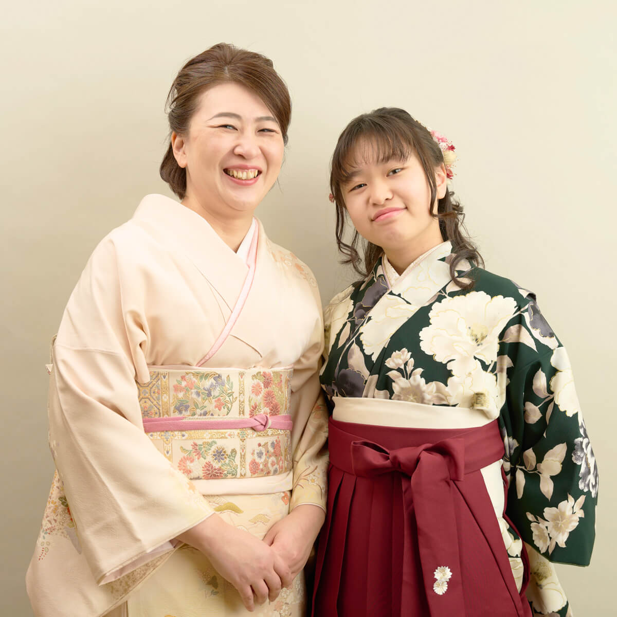 卒業式の袴着付