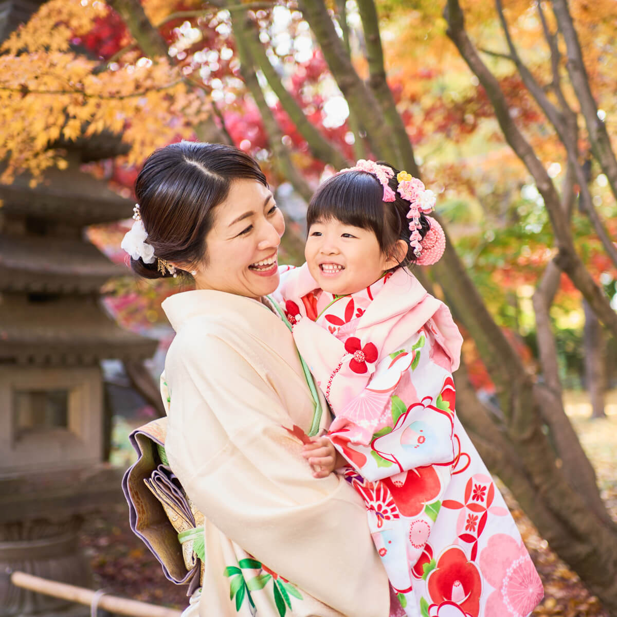 親子での七五三撮影